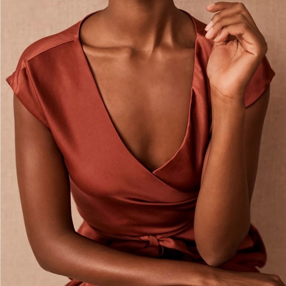 BHLDN Rust Midi Dress - Picture 3 of 4